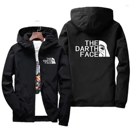 Men's Jackets Men THE DARTH FACE Bomber Jacket Windproof Zipper Spring And Autumn Casual Work Fashion Sports S-7XL