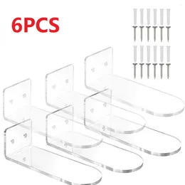 Decorative Plates 6/12PCS Wall Mounted Floating Shoe Display Rack Acrylic Shelf Sports Series