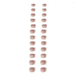 False Nails French-Style Artificial Ultrathin And Breathable Fake Nail Makeup For Urgent Appointment