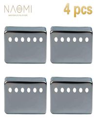 NAOMI 4 PCS Metal Humbucker Pickup Cover 50mm For LP Style Electric Guitar Parts Accessories Sliver Color New1922725