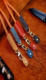 Cowhide Mobile Phone Strap Lanyards For Key Leather Neck Card Badge Gym KeyChain Strong Sling Lanyard Chain9216292