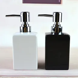 Liquid Soap Dispenser Ceramic 320ml Bathroom Kitchen Lotion Bottle Container Hand Sanitizer Dispensing