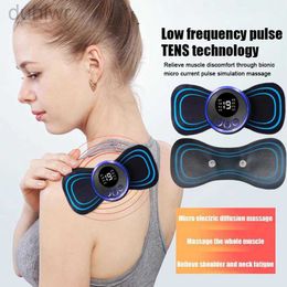 Full Body Massager Mini USB ElectricTens Acupuncture Low Frequency Current Pulse Massager Pads for Shoulder Neck Waist Arm Legs Back Massage 240407