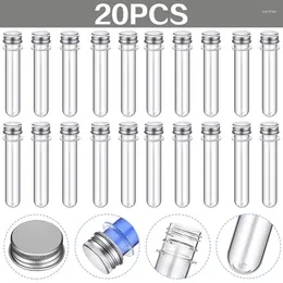 20Pcs Science Party Test Tubes 40 Ml 23x140mm Clear Plastic Gumball Candy For Bath Salt Vials