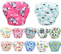 40 Designs Summer Cartoon Baby Swimming Diapers Pocket Washable Buckle Without Inserts Breathable Adjustable Baby Diaper Cloth Nap1770502