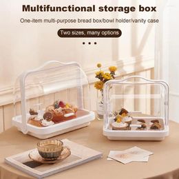 Storage Bottles Easy Viewing Bread Box Portable Dust-proof Moisture-proof To Clean For Muffins