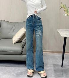 Women's Jeans Luxury MMSIX 2024 Arrival Digital Print Design Denim Pants For Women Casual Slim-straight Fit