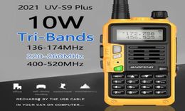 BaoFeng UVS9 Plus TriBand 136174220260400520Mhz 10W Poweful Walkie Talkie 10km Long Range Ham CB Radio Transceiver 5R9887984