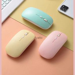 Mice Rechargeable wireless Bluetooth mouse for iPad Pro 11 12.9 Air 5 4 2.4G USB Android Windows tablets and laptops H240407