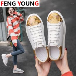 Fitness Shoes Women Sneakers 2024 Student White Platform Fashion Mobile-Star Ladies Flat 4.5cm Height Increasing