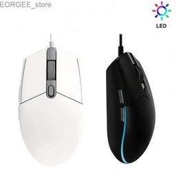 Mice Lightsync wired gaming mouse 800/1200/1600 DPI optical RGB mouse 6 programmable button mouse Y240407