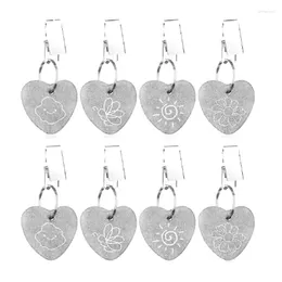 Table Cloth Set Of 8 Tablecloth Weights Metal Clip Heart Pendant Heavy Hangers