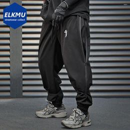 Men's Pants Fashion Side Zipper Techwear Streetwear Black Joggers Loose Sweatpants 2024 Cyber Trousers