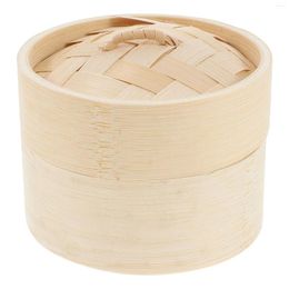 Double Boilers Dumpling Steamer Kitchen Bamboo Chinese Style Practical Bun Multi-function Covered Reusable Tool