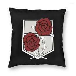 Pillow Attack On Titan Cover Print Anime Manga Shingeki No Kyojin Floor Case For Sofa Custom Pillowcase Home Decorative