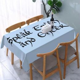 Table Cloth Speak Friend And Enter Tablecloth Rectangular Fitted Oilproof Cover For Dining Room