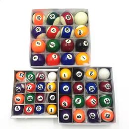 Mini Pool Ball Polyester Resin 25MM / 32MM/ 38MM Children Billiards Table Balls Set Kid Pool Ball Complete Set 16PCS 240327