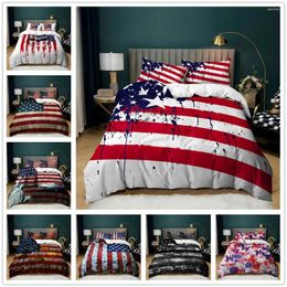 Bedding Sets National Flag Duvet Cover Set King Size Creative American For Teens Adults Soft And Comfortable Quilt