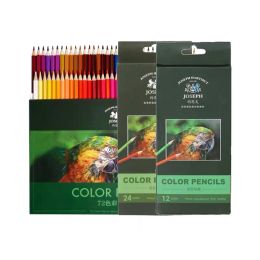 Pencils 12/18/24 Genkky Pencil Oily Colour Lead Paint Brush Water Soluble Coloured Pencil Set HandPainted School Office Supplies