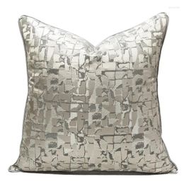Pillow Silver Pillows Luxury Case 45X45 Decorative Cover For Sofa Shiny Room Home Decorations