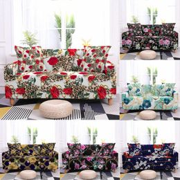 Chair Covers 3D Flower Elastic Sofa For Living Room Stretch Slipcovers Gold Chain Print Couch Corner Cover Home Decoration