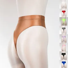 Women's Panties High Waist Smooth Thong Colorful T-pants Sexy Women Lingerie Elastic Soft Solid Color Breathable Underwear