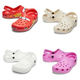 Best Selling Crocodile S Fur Clog Buckle Slides Sandals Slippers Classic Men Women Triple White Black Blue Green Pink Red Free Shipping Outdoor Waterproof 790