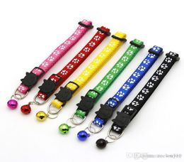 Easy Wear Cat Dog Collar Leashes With Bell Adjustable Buckle Dogs Puppy Pet Supplies Accessories Small Pets Safety Collares XVT0839438997