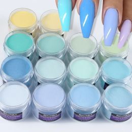 Eyeliner 9pcs 15g Acrylic Powder Blue Yellow Crystal Nail Extended Carving Bulk Fine Pigment Dip Dust Set Nail Supplies for Professionals