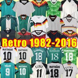 88 90 96 94 14 92 04 2023 Retro Soccer Jersey Klinsmann Matthaus Mueller Muller Effenberg Ozier Kahn Deutschland Ballack Football Klose Lahm 16