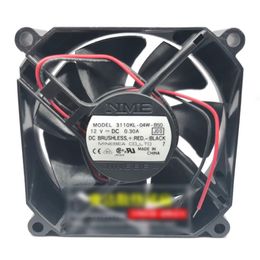 Free shipping new NMB 8025 12V 0.3A 3110KL-04W-B50 80 * 80 * 25MM power cooling fan