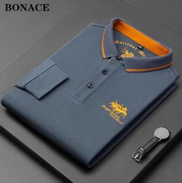 Good 100 Quality Cotton Men Brand Polo Shirt Designer Golf Long Sleeve Horse Tee For Casual Lapel Homme Fashion Male Us Top 2207124003099