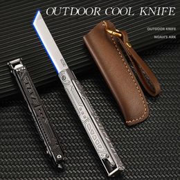 Folding Knife New Creative Rotating Knife Mini Mechanical Knife Breaking Window Survival Bottle Opener Portable Outdoor Folding