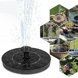 Garden Decorations Solar Fountain With Light Waterproof Auto On/Off Simple Installation High Efficiency Bird Bath Water Pump