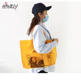 Bag HISUELY Fashion Women Clear Transparent Shoulder Jelly Candy Summer Beach Handbag Woman Messenger Bags BG1283