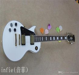 New Arrival Musical White 6 strings Lefthanded Electric Guitar Custom guitar2581626