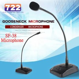 Microphones HD SF38 Wired Gooseneck Microphone alldirectional Conference Condense Mic Conference Microphones For School Live Broadcast