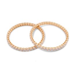Best Tennis Chain 14K Solid Gold Top Quality H Grade Moissanite Diamond Bracelet