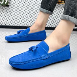 Casual Shoes Leather Fashion Walking Men Arrival Lightweight Loafers Handmade Outdoor Mens Slip On Footwear