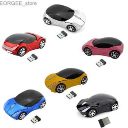 Mice Car Shaped Wireless Gaming Mouse 2.4G Rechargeable USB Mouse for PC Gamer Gifts Y240407
