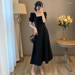 Party Dresses Clothes Black Woman Dress Midi For 2024 Graduation Korean Style Xxl One-piece Luxury Chic And Elegant Pretty F102