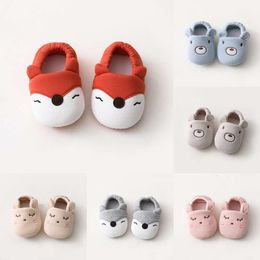 New New Cute Baby Children Spring Autumn Girls Soft Flats Toddler First Walkers Kids Infant Shoes Non-Slip Floor Short Socks