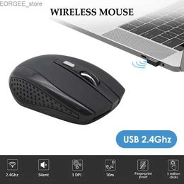 Mice Battery Wireless Silent Mouse 2.4G Portable Mobile Optical Office Mouse Adjustable DPI Levels for Notebook PC Laptop MacBook Y240407
