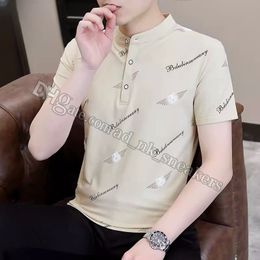 Brand-name men's short-sleeved T-shirt Summer casual cotton men's 2024 new POLO shirt men thin T-shirt large size m-4xl