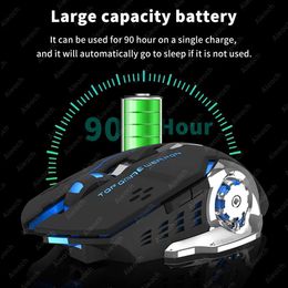 Mice Rechargeable wireless mouse gaming computer silent Bluetooth mouse USB mechanical E-Sports backlit PC gaming mouse Y240407MD5M