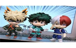 10CM My Hero Academia Anime Figure Midoriya Izuku Bakugou Katsuki Todoroki Shouto GSC Q Version PVC Action Figure Toys 2107302072548