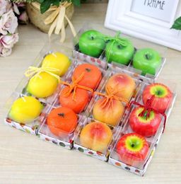 3pcslot Fruit Candles Apple Orange Lemon Shaped Scented Birthday Weddings Candles Romantic Party Decoration Christmas New Year Gi4429440