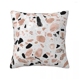 Pillow Classy Rose Gold Vintage Marble Abstract Terrazzo Design Throw Sofa S Covers