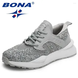 Casual Shoes BONA 2024 DesignersTrendy Platform Flats Ladies Breathable Wedges Walking Sneakers Women Zapatillas Mujer Soft