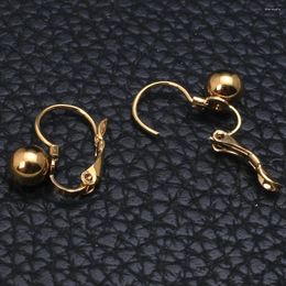 Dangle Earrings Small Ball Earring Gold Color Fashion Stainless Steel Jewelry For Women EFAKAAAC